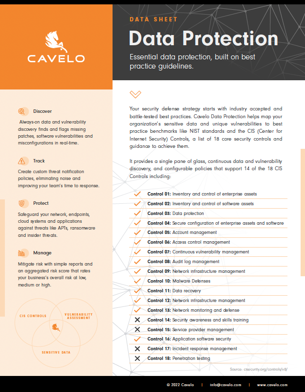 Cavelo Data Protection